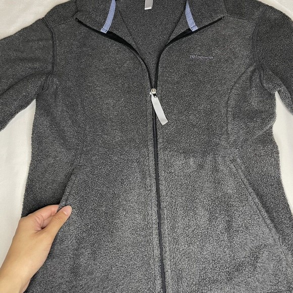 Vintage Patagonia Synchilla Full Zip Jacket Women’s XS Gray Fleece Made in USA - Picture 7 of 10